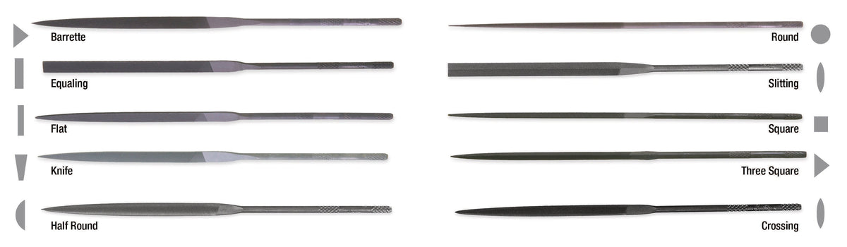 Nicholson 37029 12 Piece 4" 0 Cut File Assortment