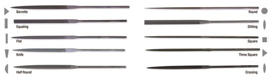 Nicholson 37256 4" 2 Cut Equaling Needle File