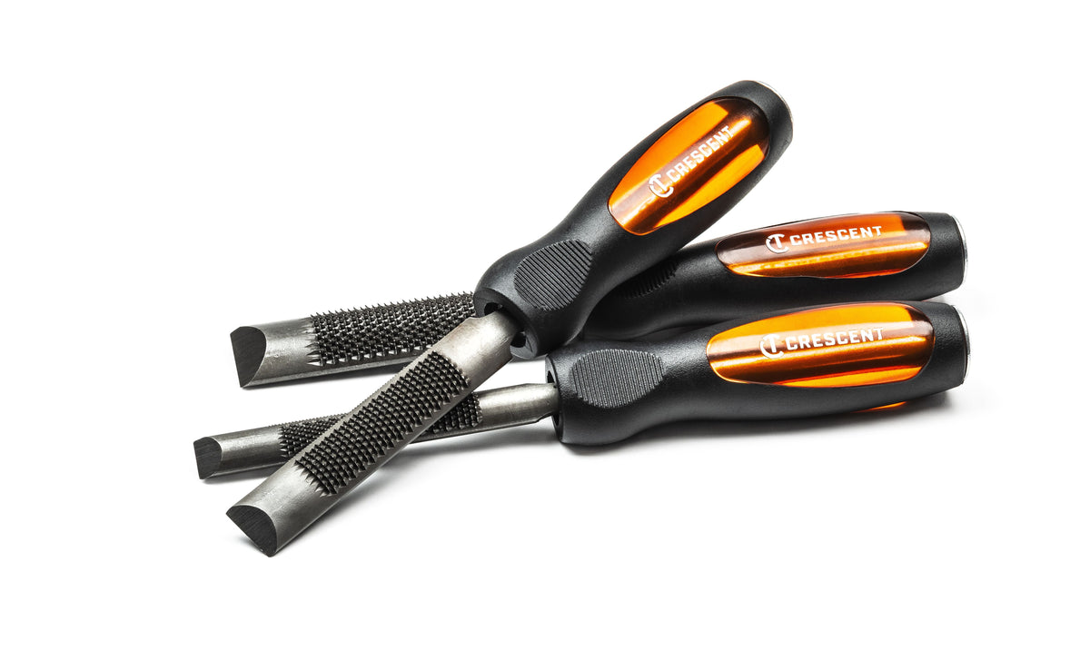 Nicholson WCSET3CMNNN 3 Piece 4-in-1 Combination Chisel and Wood Rasp Set