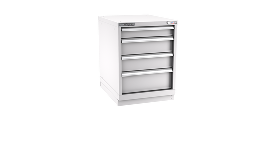 Champion Tool Storage NW1200-0401-ILC-FTB-LG 4-Drawer Standard Depth Modular Cabinet NW0401 | 22-3/16"W x 29-7/8"H x 28-1/2"D, Light Gray