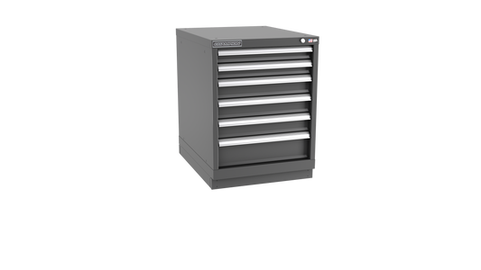 Champion Tool Storage NW1200-0601-ILC-FTB-DG 6-Drawer Standard Depth Modular Cabinet NW0601 | 22-3/16"W x 29-7/8"H x 28-1/2"D, Dark Gray