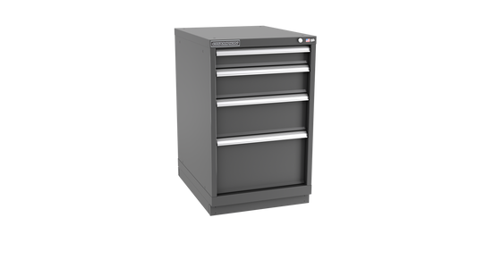 Champion Tool Storage NW1500-0401-ILC-FTB-DG 4-Drawer Standard Depth Modular Cabinet NW0401 | 22-3/16"W x 35-7/8"H x 28-1/2"D, Dark Gray
