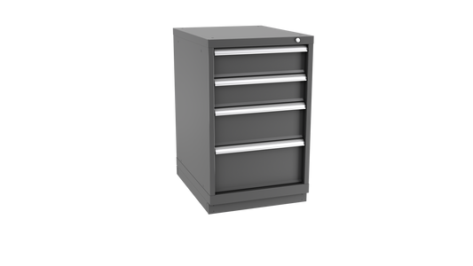 Champion Tool Storage NW1500-0402-ILC-FTB-DG 4-Drawer Standard Depth Modular Cabinet NW0402 | 22-3/16"W x 35-7/8"H x 28-1/2"D, Dark Gray