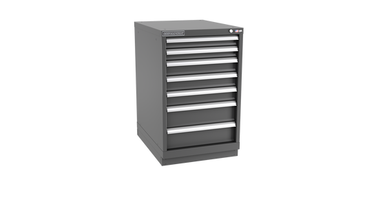 Champion Tool Storage NW1500-0701-ILC-FTB-DG 7-Drawer Standard Depth Modular Cabinet NW0701 | 22-3/16"W x 35-7/8"H x 28-1/2"D, Dark Gray