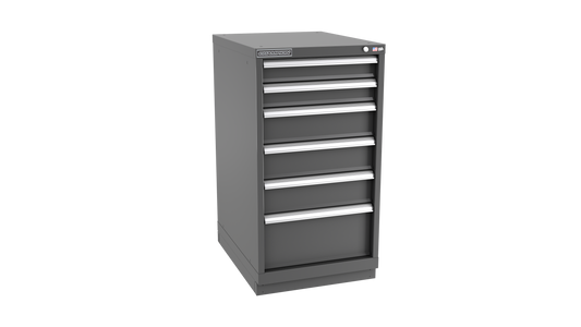 Champion Tool Storage NW1800-0601-ILC-FTB-DG 6-Drawer Standard Depth Modular Cabinet NW0601 | 22-3/16"W x 41-3/4"H x 28-1/2"D, Dark Gray