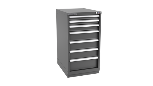 Champion Tool Storage NW1800-0701-ILC-FTB-DG 7-Drawer Standard Depth Modular Cabinet NW0701 | 22-3/16"W x 41-3/4"H x 28-1/2"D, Dark Gray