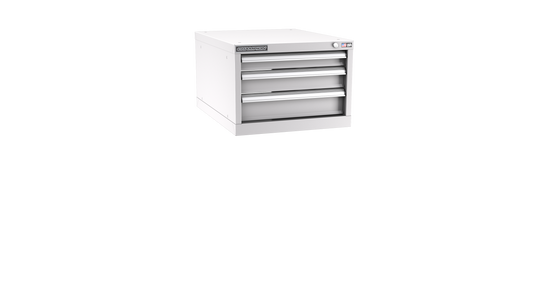 Champion Tool Storage NW600-0301-ILC-LG 3-Drawer Standard Depth Modular Cabinet NW0301 | 22-3/16"W x 15-3/4"H x 28-1/2"D, Light Gray