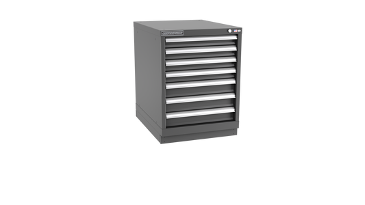 Champion Tool Storage NWS1200-0701-ILC-FTB-DG 7-Drawer Shallow Depth Modular Cabinet NWS0701 | 22-3/16"W x 29-7/8"H x 22-1/2"D, Dark Gray