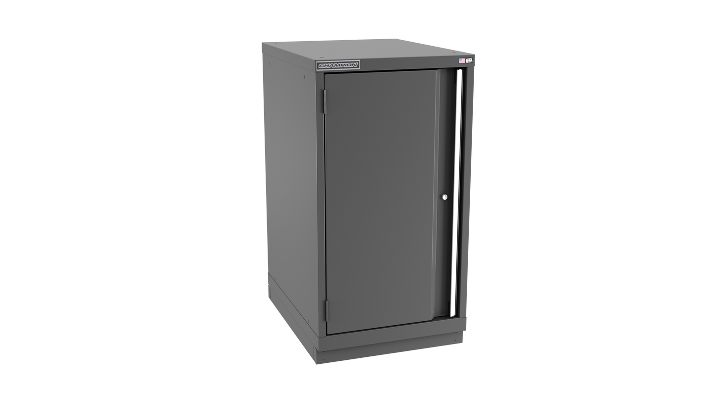 Champion Tool Storage NWS1800-FDIL-FTB-DG 1-Door Shallow Depth Modular Cabinet NWS1800 | 22-3/16"W x 41-3/4"H x 22-1/2"D, Dark Gray
