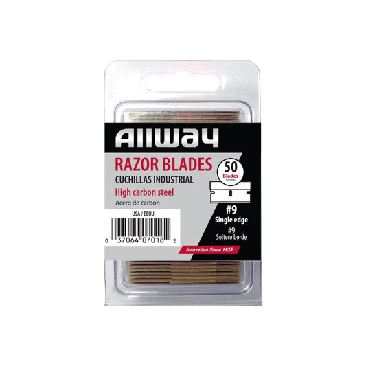 Allway SEB50 Single Edge Razor Blades, 50-Pack