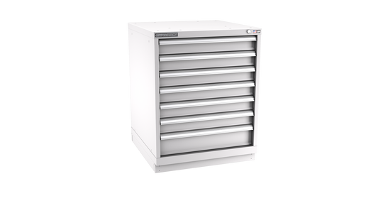 Champion Tool Storage SW1500-0701-ILC-FTB-LG 7-Drawer Standard Depth Modular Cabinet SW0701 | 28-1/4"W x 35-7/8"H x 28-1/2"D, Light Gray