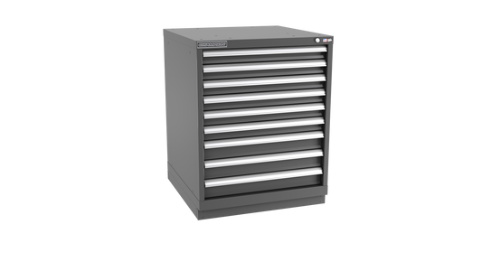 Champion Tool Storage SW1500-0901-ILC-FTB-DG 9-Drawer Standard Depth Modular Cabinet SW0901 | 28-1/4"W x 35-7/8"H x 28-1/2"D, Dark Gray