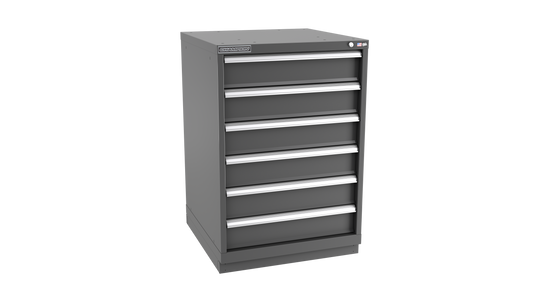 Champion Tool Storage SW1800-0601-ILC-FTB-DG 6-Drawer Standard Depth Modular Cabinet SW0601 | 28-1/4"W x 41-3/4"H x 28-1/2"D, Dark Gray