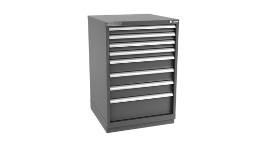 Champion Tool Storage SW1800-0801-ILC-FTB-DG 8-Drawer Standard Depth Modular Cabinet SW0801 | 28-1/4"W x 41-3/4"H x 28-1/2"D, Dark Gray