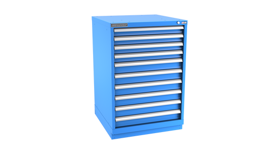 Champion Tool Storage SW1800-100-1-ILC-FTB-LG 10-Drawer Standard Depth Modular Cabinet SW1001 | 28-1/4"W x 41-3/4"H x 28-1/2"D, Light Gray