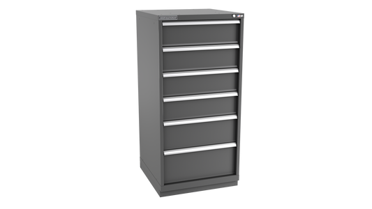 Champion Tool Storage SW2700-0601-ILC-FTB-DG 6-Drawer Standard Depth Modular Cabinet SW0601 | 28-1/4"W x 59-1/2"H x 28-1/2"D, Dark Gray