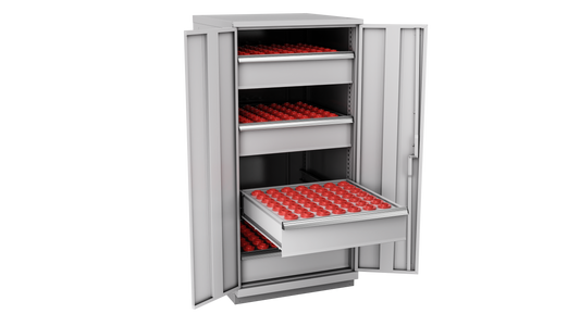 Champion Tool Storage SW270030-FTB-LG 2-Door Standard Depth CNC Cabinet SW270030 | 28-1/4"W x 59-1/2"H x 28-1/2"D, Light Gray