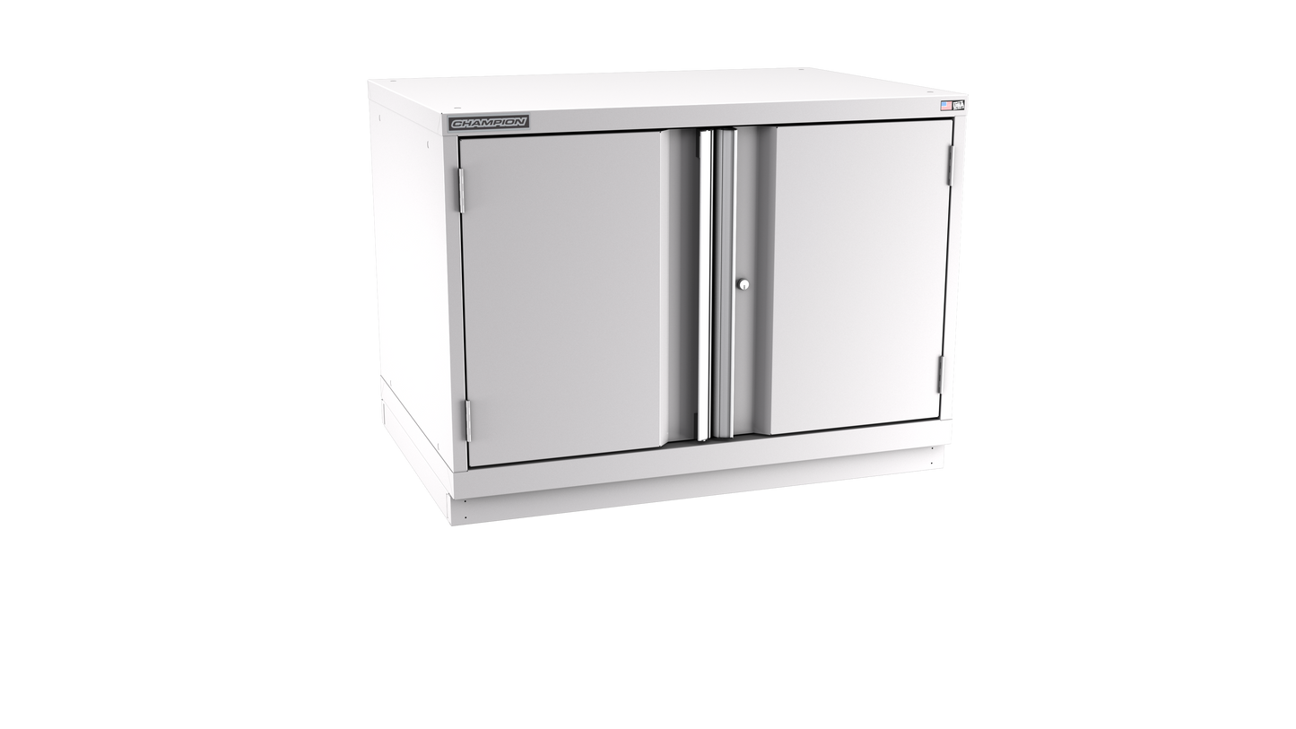Champion Tool Storage SWP1200-2FDIL-FTB-LG 2-Door Standard Depth Modular Cabinet SWP1200 | 40-1/4"W x 29-7/8"H x 28-1/2"D, Light Gray