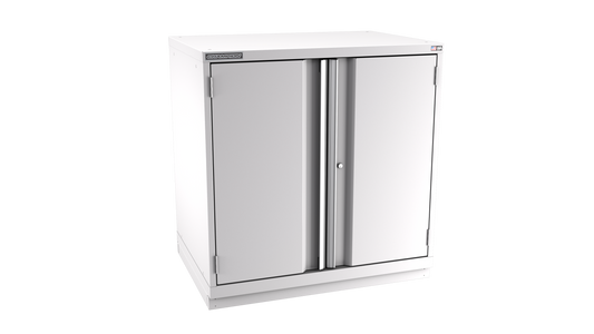 Champion Tool Storage SWPS1800-2FDIL-FTB-LG 2-Door Shallow Depth Modular Cabinet SWPS1800 | 40-1/4"W x 41-3/4"H x 22-1/2"D, Light Gray