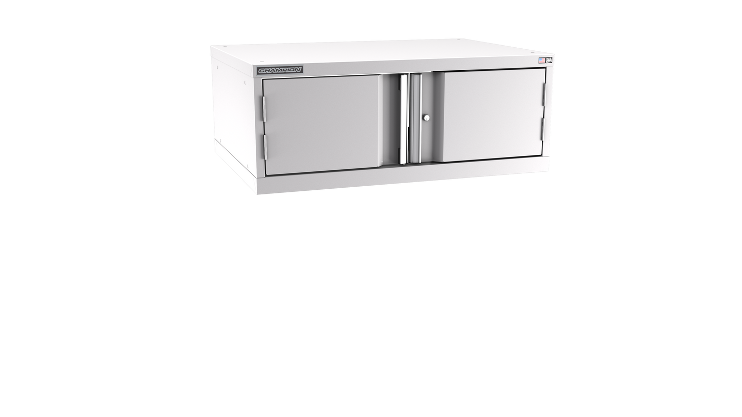 Champion Tool Storage SWPS600-2FDIL-LG 2-Door Shallow Depth Modular Cabinet SWPS600 | 40-1/4"W x 15-3/4"H x 22-1/2"D, Light Gray