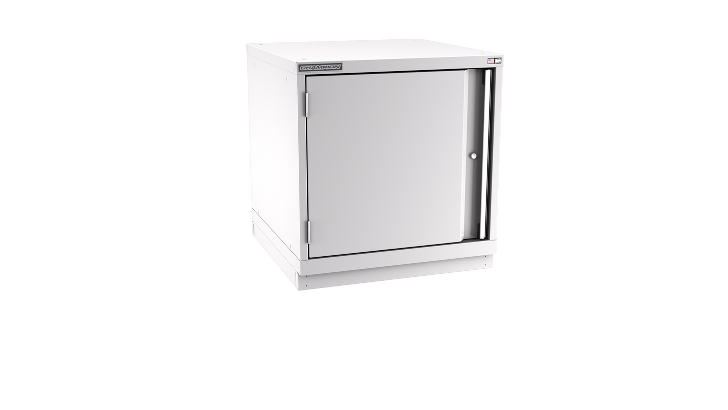 Champion Tool Storage SWS1200-FDIL-FTB-LG 1-Door Shallow Depth Modular Cabinet SWS1200 | 28-1/4"W x 29-7/8"H x 22-1/2"D, Light Gray