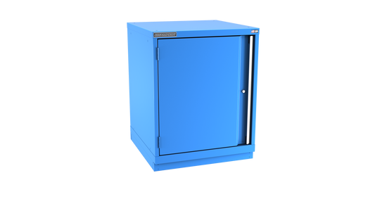 Champion Tool Storage SWS1500-FDIL-FTB-BB 1-Door Shallow Depth Modular Cabinet SWS1500 | 28-1/4"W x 35-7/8"H x 22-1/2"D, Bright Blue