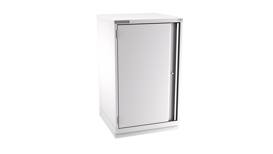 Champion Tool Storage SWS2100-FDIL-FTB-LG 1-Door Shallow Depth Modular Cabinet SWS2100 | 28-1/4"W x 45-1/4"H x 22-1/2"D, Light Gray