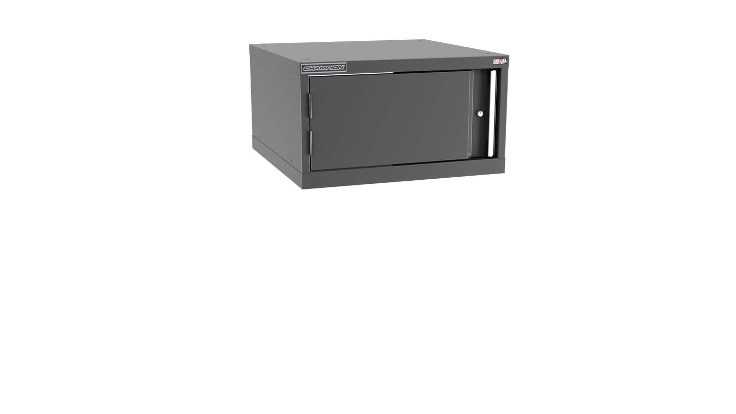 Champion Tool Storage SWS600-FDIL-DG 1-Door Shallow Depth Modular Cabinet SWS600 | 28-1/4"W x 15-3/4"H x 22-1/2"D, Dark Gray