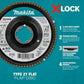 Makita T-03947 X‑LOCK 4‑1/2" 80 Grit Type 27 Flat Blending and Finishing Flap Disc for X‑LOCK and All 7/8" Arbor Grinders