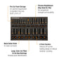 Gearwrench GWMSISKHSAE 54 Piece 3/8” & 1/2” Drive 6 Point SAE Standard & Deep Hi-Viz Impact Socket Set in Foam Storage Tray