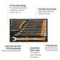 Gearwrench GWMSSWHSAE 19 Piece 12 Point SAE Hi-Viz Long Pattern Combination Wrench Set in Foam Storage Tray