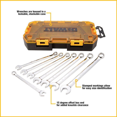 Dewalt DWMT73810 Tough Box Tool Kit Metric Combination Wrench