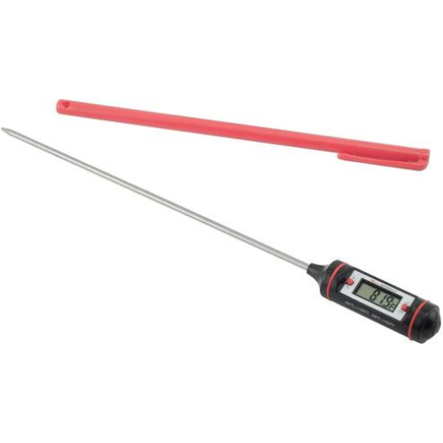 General Tools DT310LAB Digital Thermometer, 8 Inch Extra Long Stainless Steel Probe