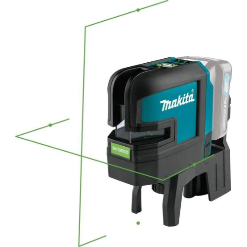 Makita SK106GDZ 12V max CXT® Lithium‑Ion Cordless Self‑Leveling Cross‑Line/4‑Point Green Beam Laser, Tool Only