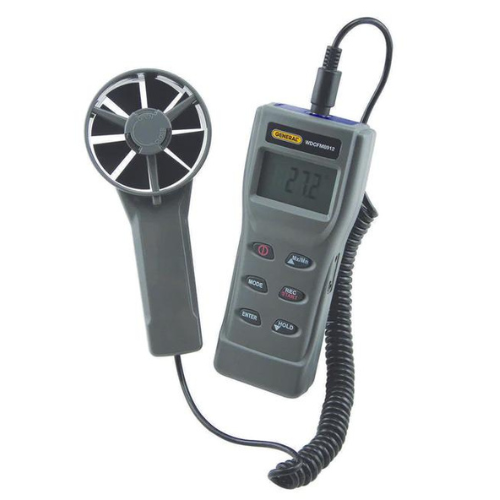 General Tools WDCFM8912 Two-Piece Airflow Volume Anemometer-Psychrometer