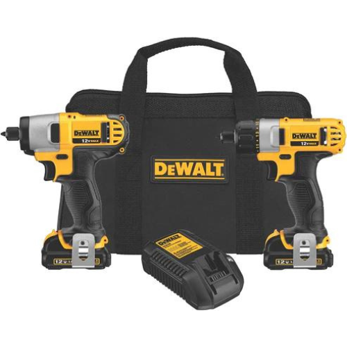 Dewalt DCK210S2 12V Max Cordless Screwdriver / Impact Drvr Combo