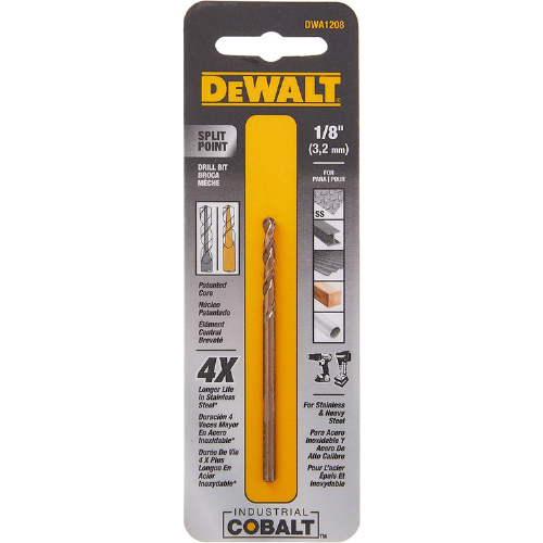 Dewalt DWA1208 Cobalt Alloy Steel Drill Bits