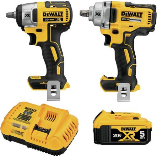 Dewalt DCK205P1 20V Max* Xr® Brushless Cordless 2-Tool Impact Wrench Kit