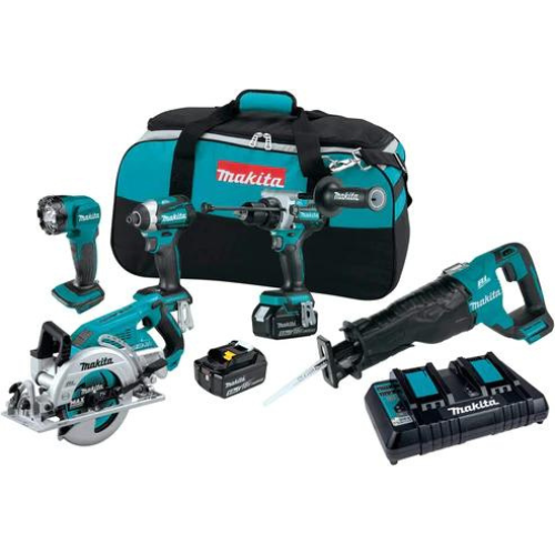 Makita XT507PT 18V LXT® Lithium‑Ion Brushless Cordless 5‑Pc. Combo Kit (5.0Ah)