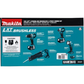 Makita XT447T 18V LXT® Lithium‑Ion Brushless Cordless 4‑Pc. Combo Kit (5.0Ah)