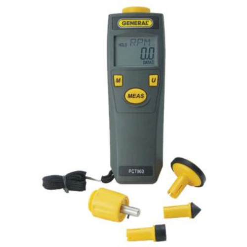 General Tools PCT900 Contact/Non-Contact Tachometer With 40 Reading Memory