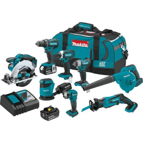 Makita XT801X1 18V LXT® Lithium‑Ion Cordless 8‑Pc. Combo Kit (3.0Ah)