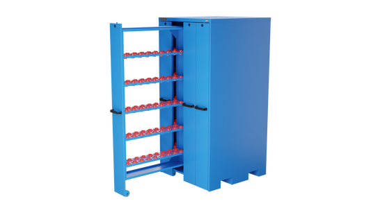 Champion Tool Storage VSC40-BB 4-Drawer Standard Depth Vertical Storage Cabinet VSC40 | 40"W x 84"H x 41"D, Bright Blue