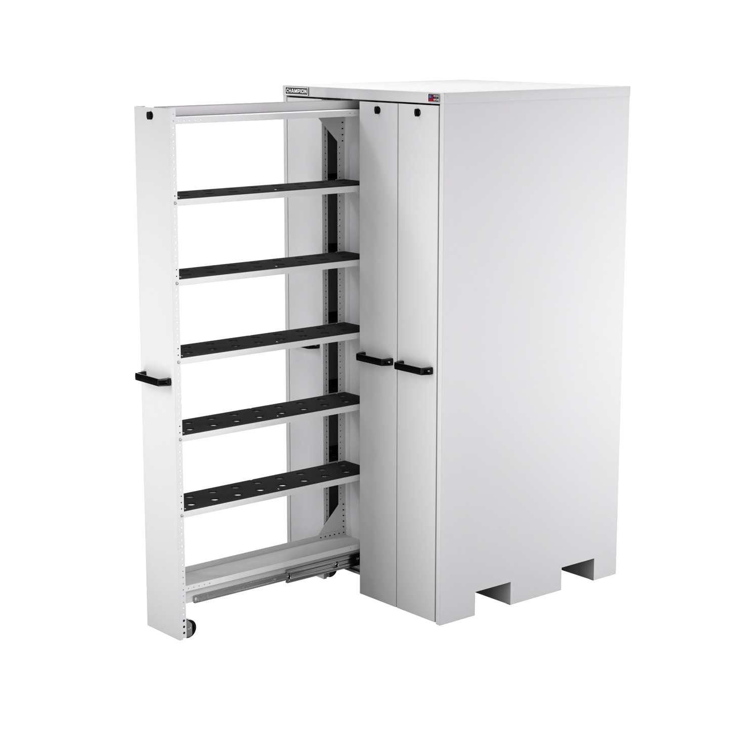 Champion Tool Storage VSCC5-LG 4-Drawer Standard Depth Vertical Storage Cabinet VSCC5 | 40"W x 84"H x 41"D, Light Gray