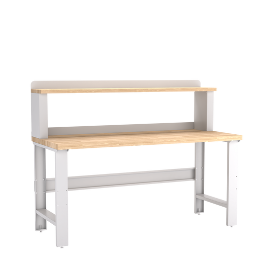 Champion Tool Storage WB001-B7230-LG Workbench, 12" Riser WB001 | 72"W x 35-1/4"H x 30"D, Light Gray