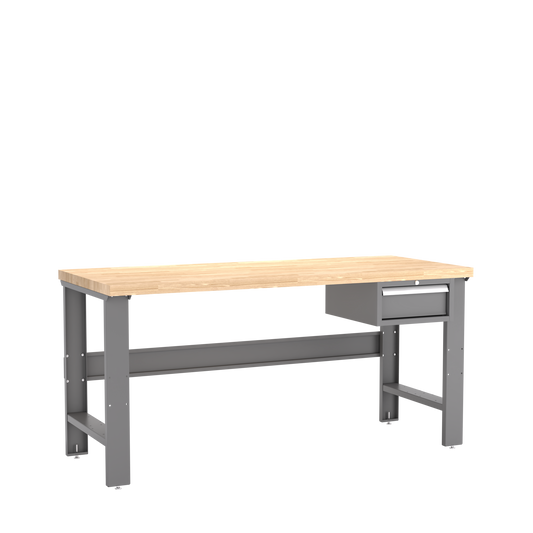 Champion Tool Storage WB100-B7230-DG Single Drawer Standard Depth Workbench WB100 | 72"W x 35-1/4"H x 30"D, Dark Gray