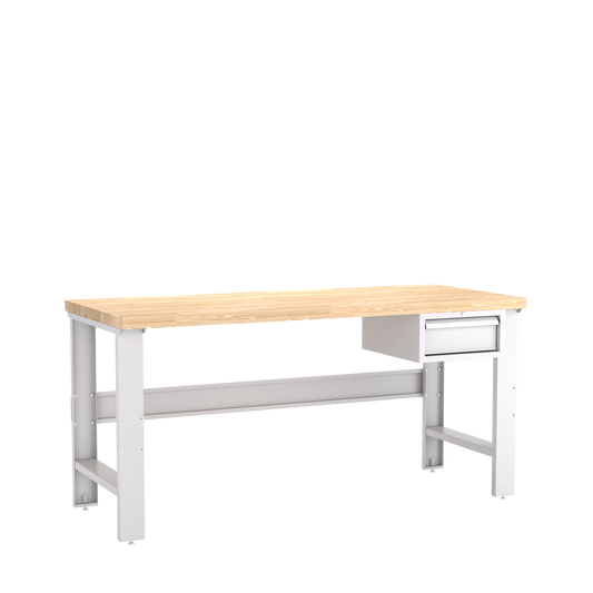Champion Tool Storage WB100-B7230-LG Single Drawer Standard Depth Workbench WB100 | 72"W x 35-1/4"H x 30"D, Light Gray