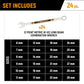 Gearwrench GWMSSWHMM 24 Piece 12 Point Metric Hi-Viz Long Pattern Combination Wrench Set in Foam Storage Tray