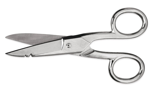 Wiss 175E5V 5" Electrician Scissors with Serrated Bottom Blade - Carded