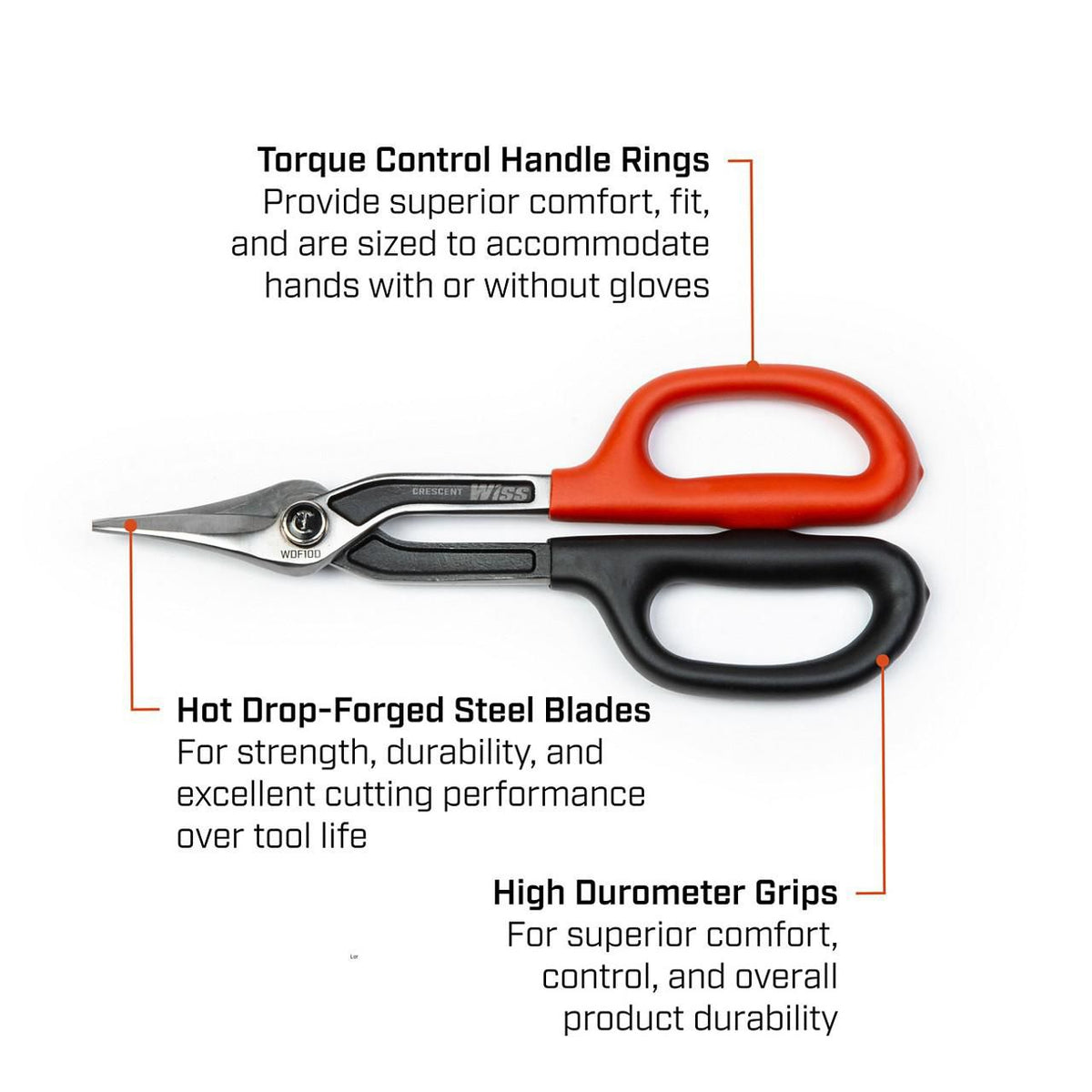 Wiss WDF12D 12" Duckbill Pattern Tinner Snips